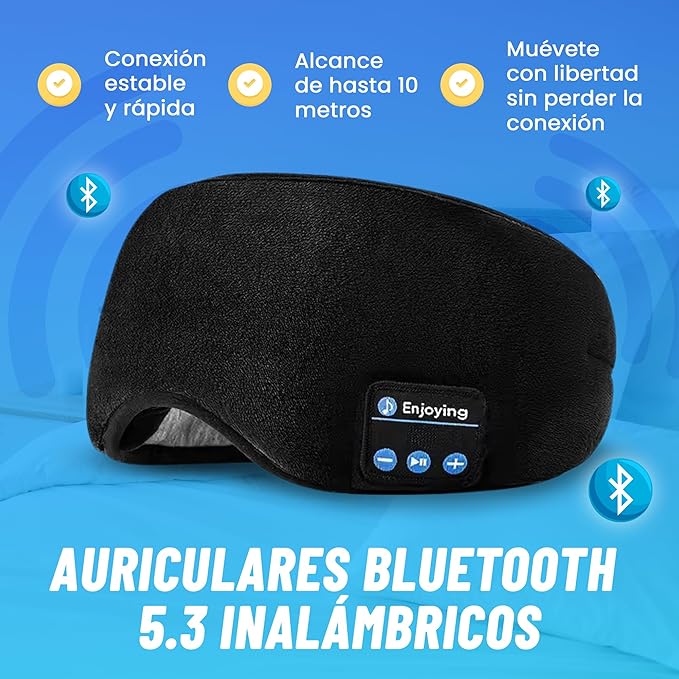 Antifaz Con Audifonos Para Dormir