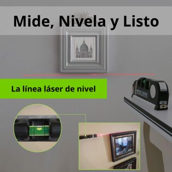 Cinta Métrica Regla Nivel Láser