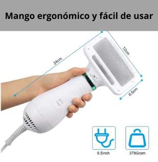 Cepillo y Secador  2 en 1 para tu Mascota