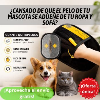 Guante para Mascota Quita Pelo
