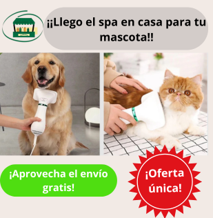 Cepillo y Secador  2 en 1 para tu Mascota